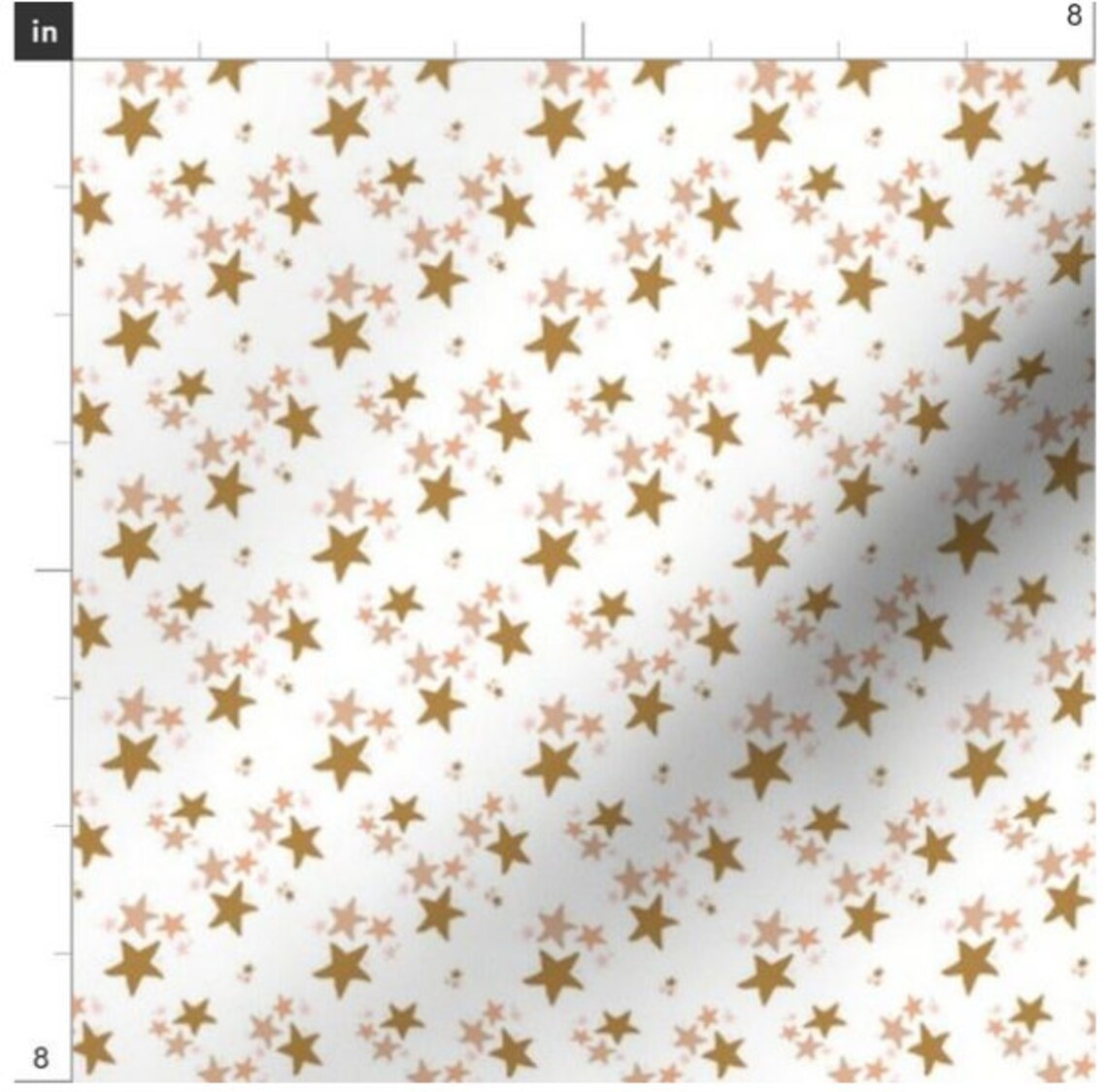 Star Dust Fabric by the Yard Starry Sky Fabric Gold Stars Etsy