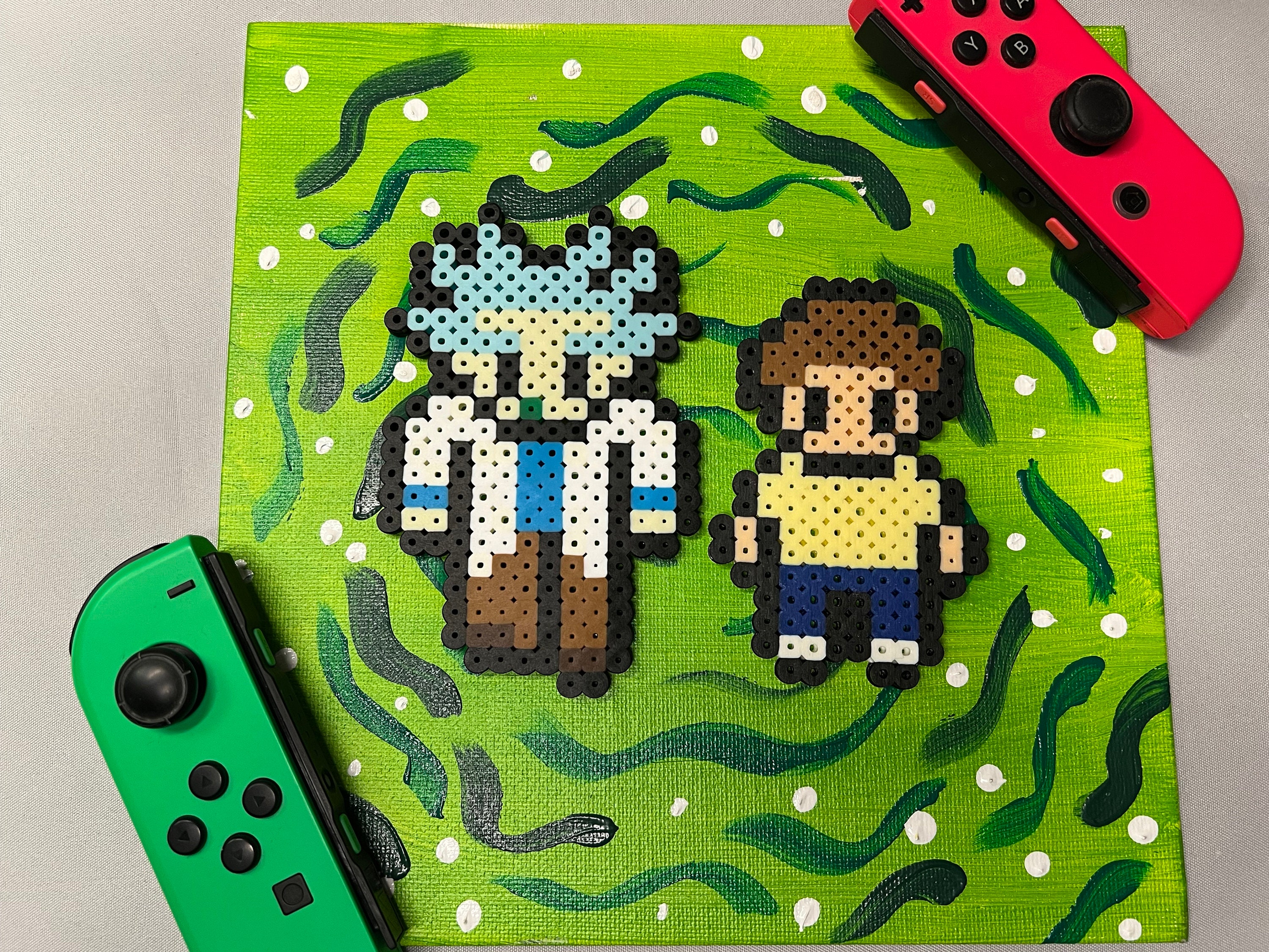 Pixel Rick Rick and Morty Inspired Pixel Art - Etsy