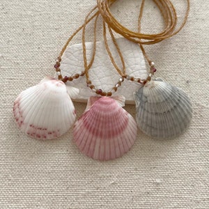 Seashell Beach Necklaces, Beachy Jewelry for Women, Shell Necklace, Tropical Ocean Jewelry, Hippie Boho Necklace, Florida Seashell Necklace