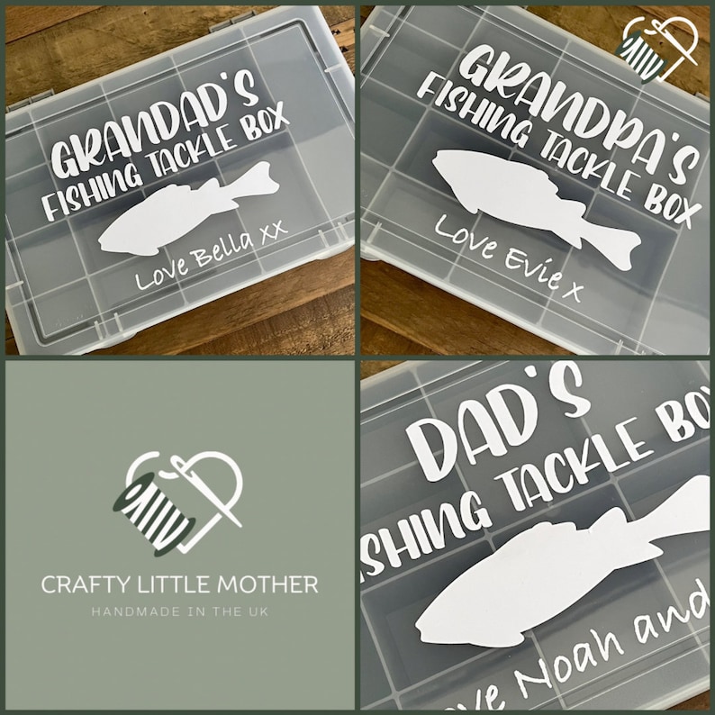 Personalised Fishing Tackle Box. Fathers Day Gift. Birthday Present for ...