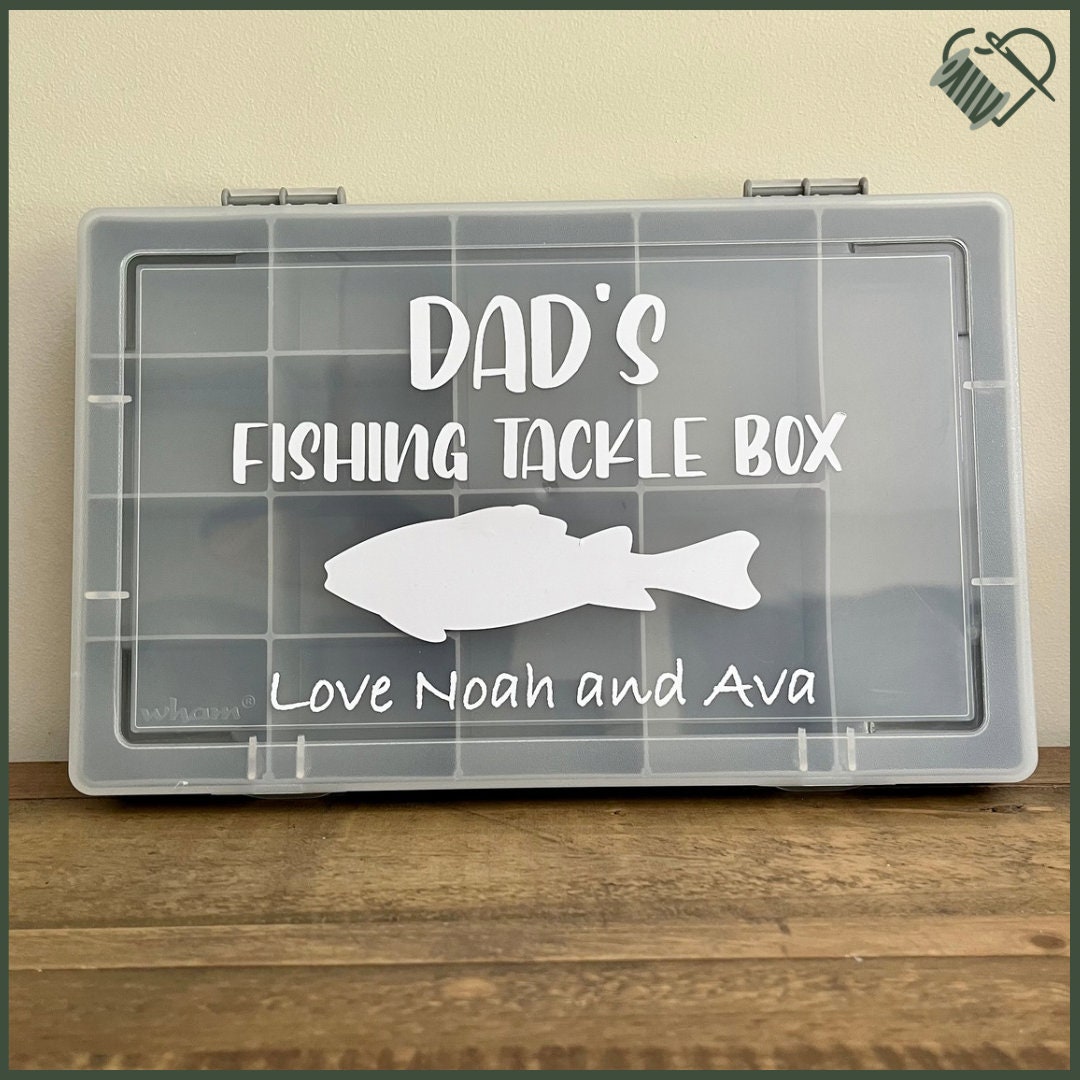 Personalised Fishing Tackle Box. Fathers Day Gift. Birthday Present for ...