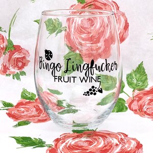 Bingo Lingfucker | Schitt's Wine Glass, Moira Rose Quote, Funny Schitts Gift, Herb Ertlinger Glass, Moira Rose Fan Art, Schitts Bingo Creek bild 4
