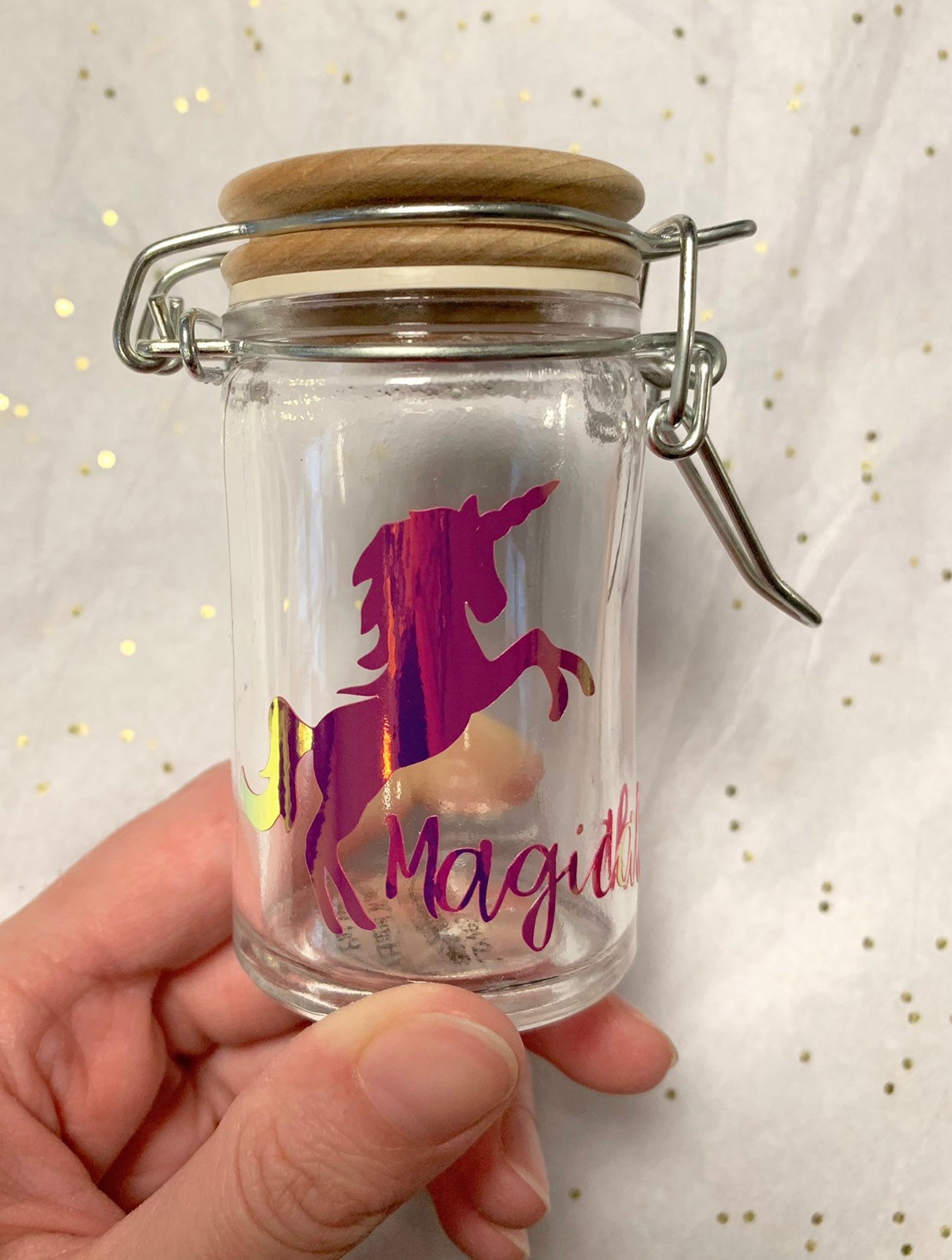 Magical Unicorn Jar Stash Jar 1 or 2 oz Storage Jar Weed Etsy