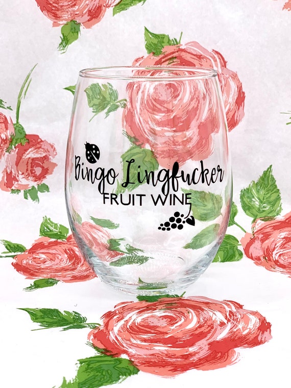 Bingo Lingfucker | Schitt's Wine Glass, Moira Rose Quote, Funny Schitts Gift, Herb Ertlinger Glass, Moira Rose Fan Art, Schitts Bingo Creek