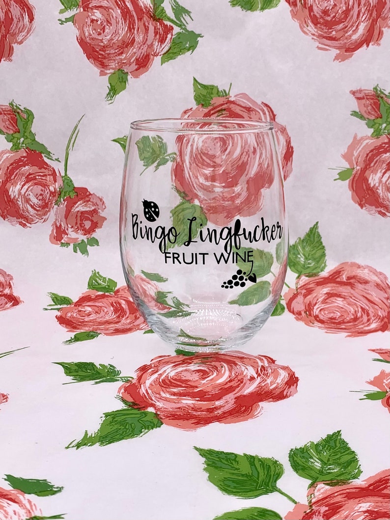 Bingo Lingfucker | Schitt's Wine Glass, Moira Rose Quote, Funny Schitts Gift, Herb Ertlinger Glass, Moira Rose Fan Art, Schitts Bingo Creek bild 3