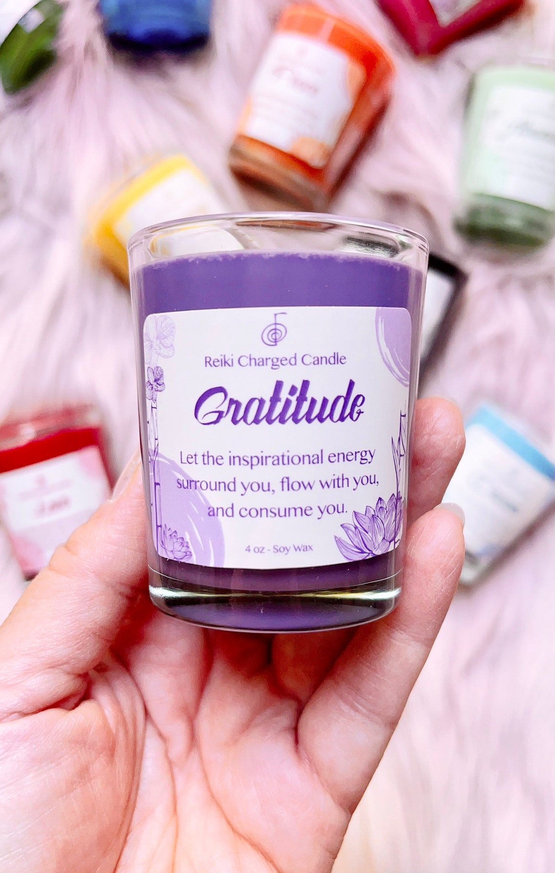 Reiki Charged Unscented Soy Candles Intention Candles Ritual - Etsy