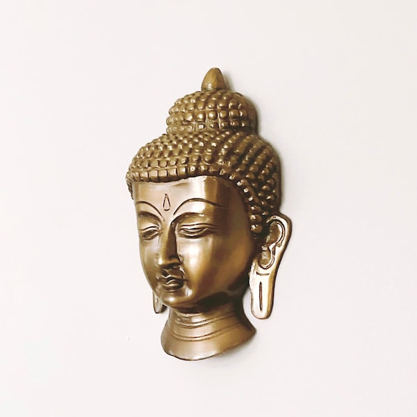 Buddha Brass Wall Hanging, Buddha Blessings, Divine Energy, Sacred Meditation, Sacred Symbol, Buddha Decor, Prayer Ritual, Spiritual Gift