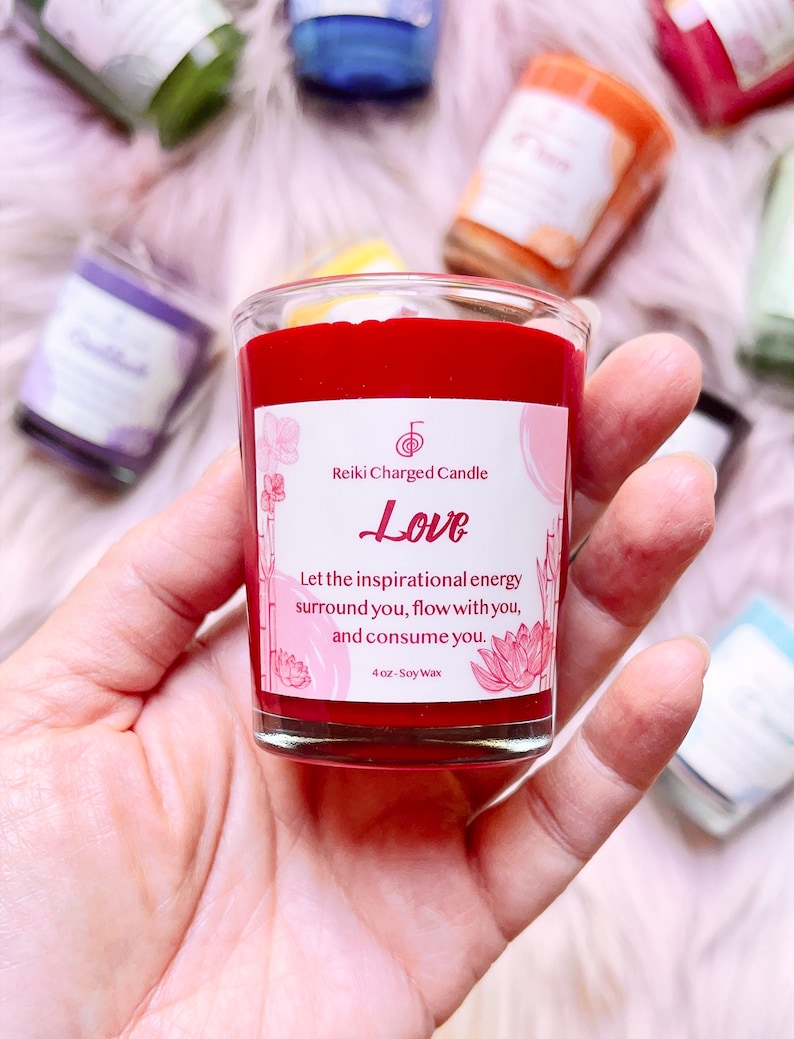 Reiki Charged Unscented Soy Candles Intention Candles Ritual Etsy