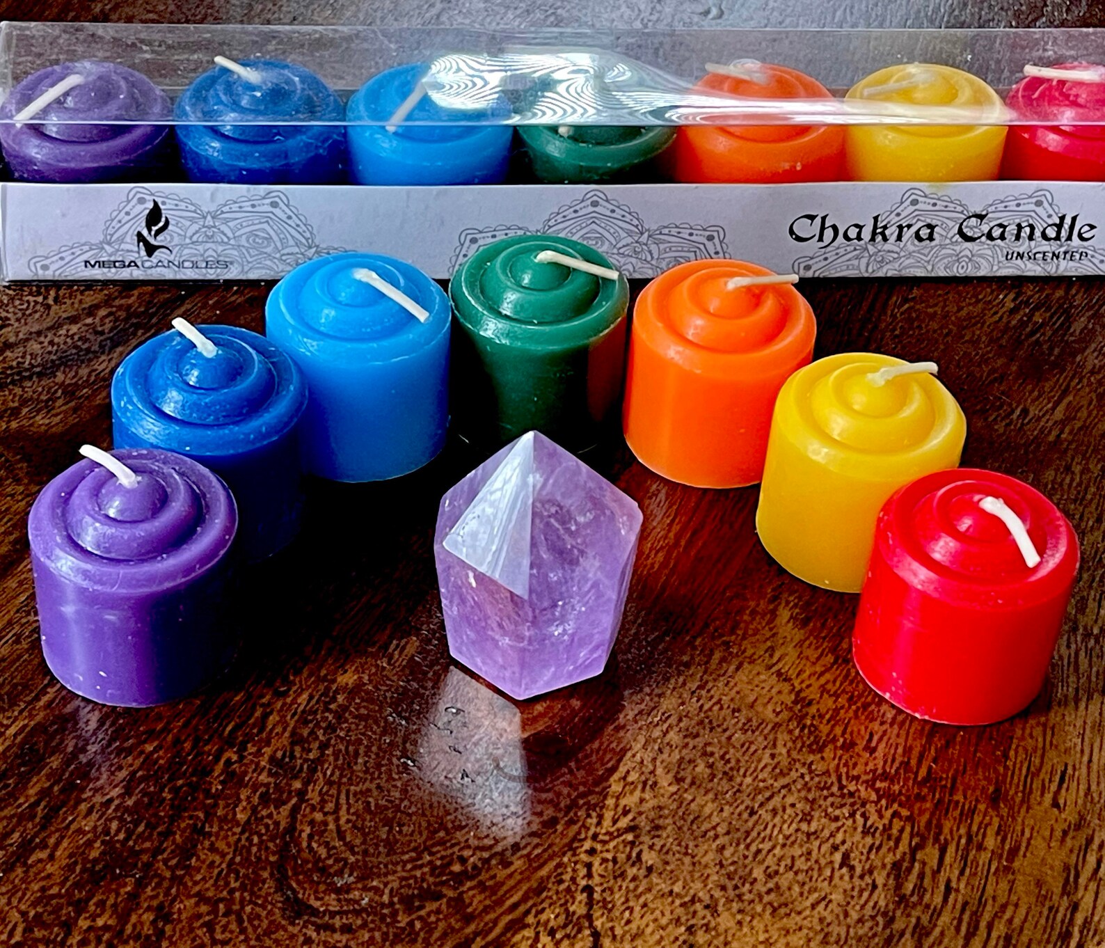 Chakra Meditation Candle Set Intention Candles Ritual Etsy