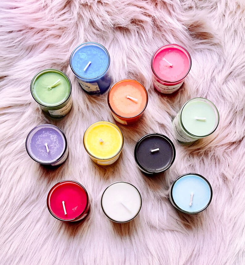 Reiki Charged Unscented Soy Candles Intention Candles Ritual Etsy