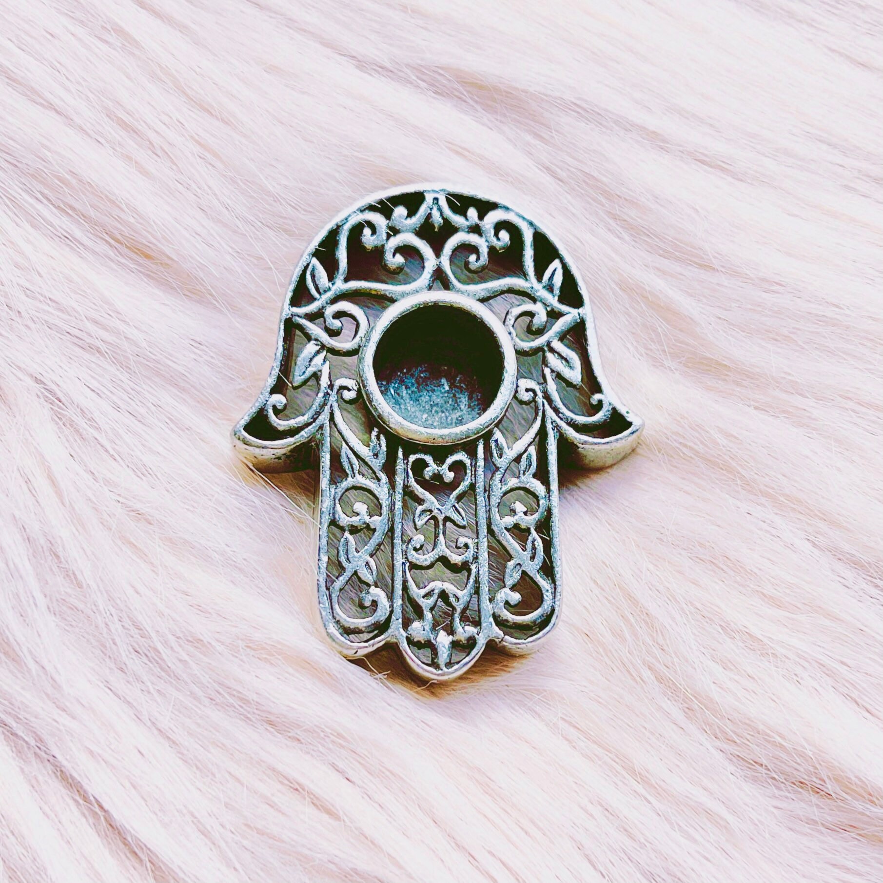 Mini Hamsa Candle Holder/Ritual Candles/Spell Candles Etsy