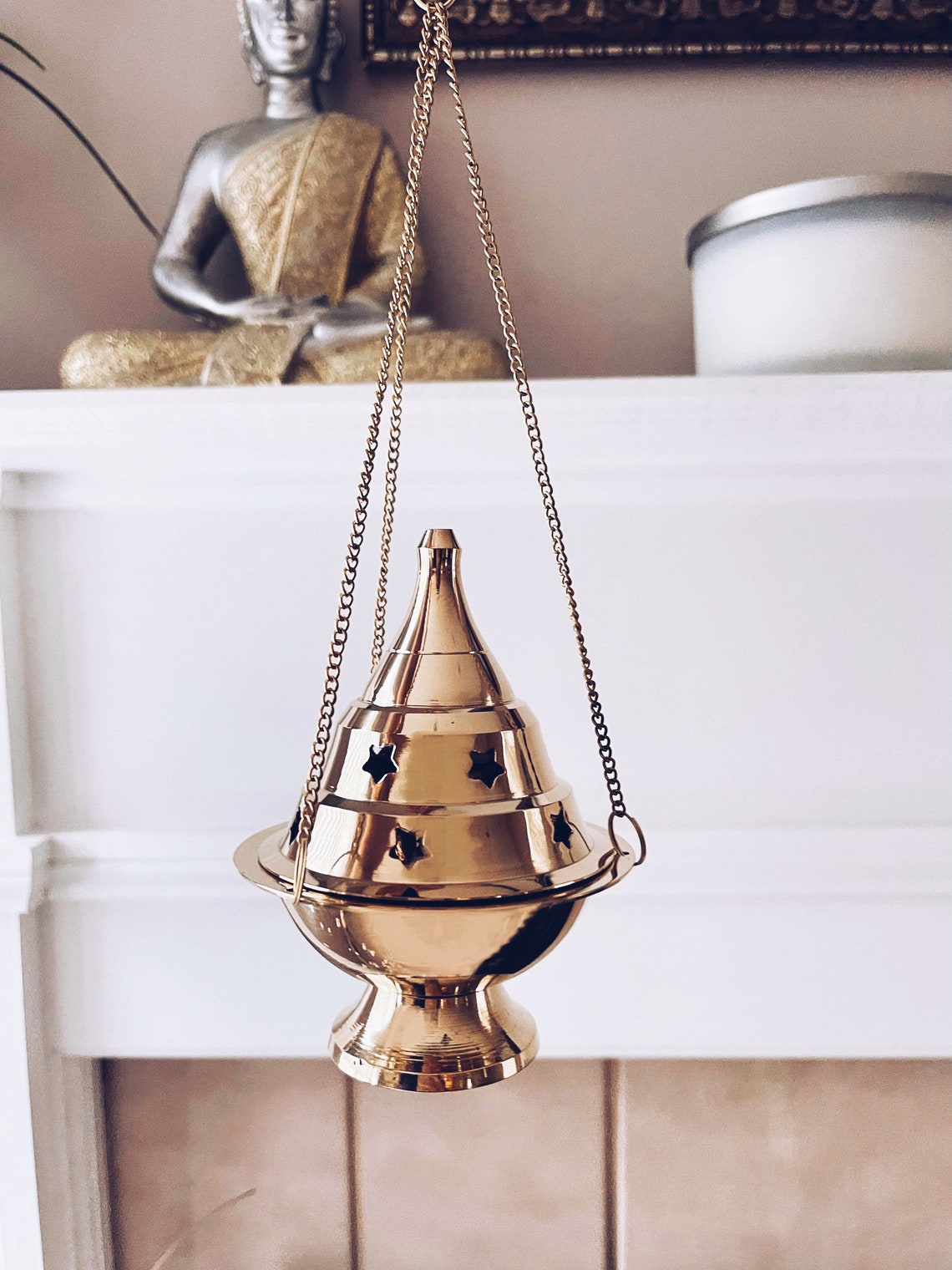 Brass Hanging Censer Burner/Charcoal Burner/Incense Burner Etsy