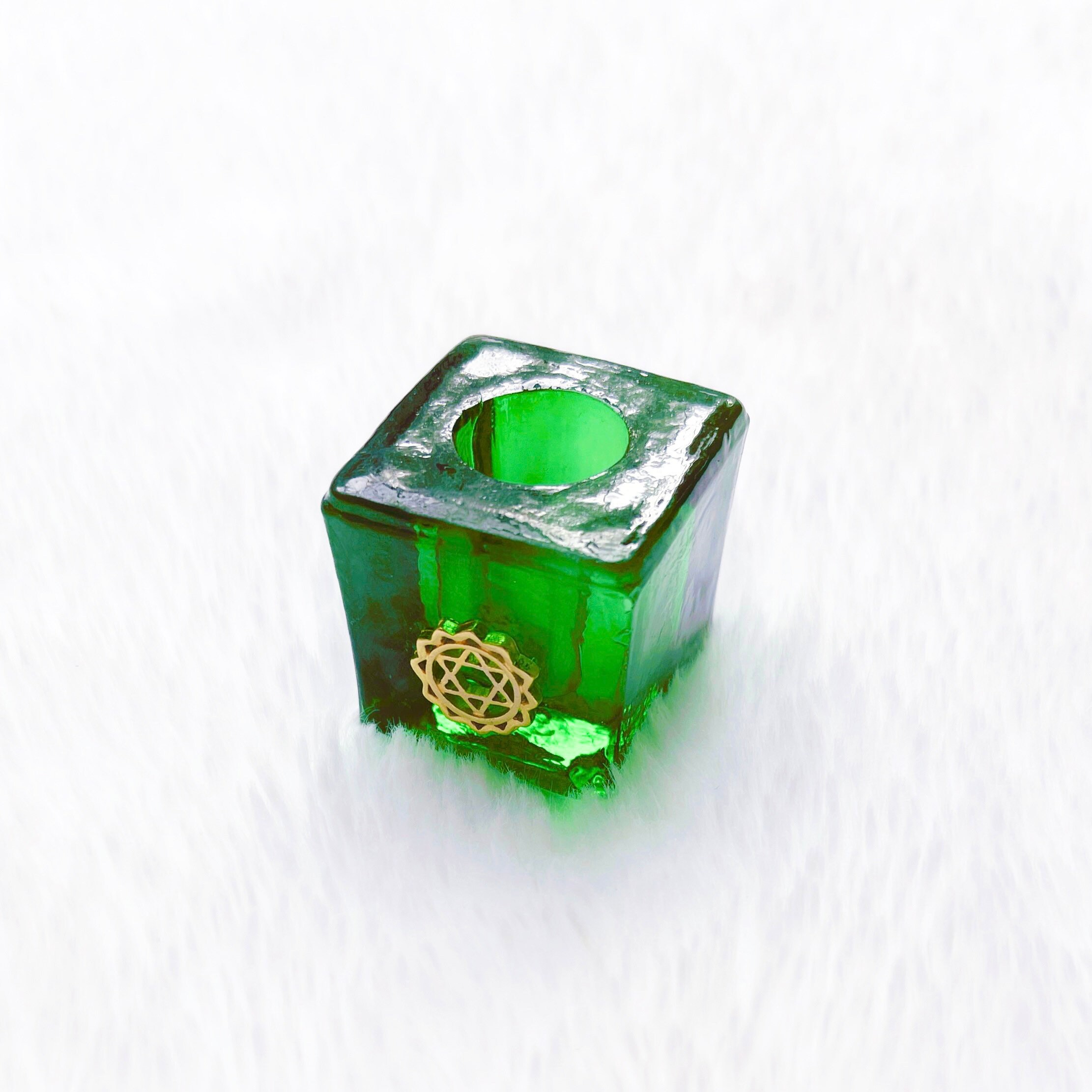 Mini Glass Chakra Chime Candle Holder/ritual Candles/spell Etsy