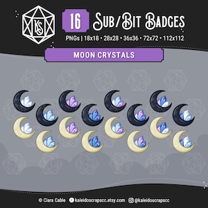 Twitch Sub Badges: Moon Crystals