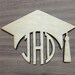 Custom Wooden Graduation Cap Monogram Various Sizes | Etsy