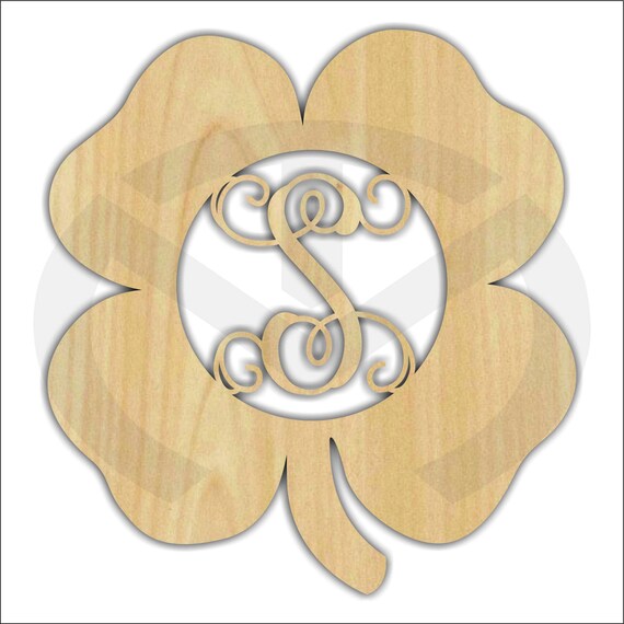 Script Various Sizes Unfinished Wood Heart Monogram Door Hanger Laser Cutout w Your Initial Valentine/'s Day Home Decor