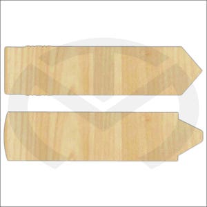 Unfinished Wood Pencil or Crayon, Laser Cut, Teacher Sign, Teacher Appreciation, 18&quot; x 4.5&quot;