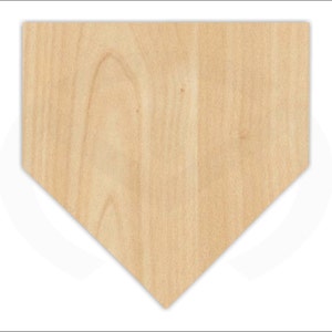 Home Plate  - 01551- Unfinished Wood Laser Cutout, Door Hanger, Home Decor, Ready to Paint & Personalize, Baseball, Various Sizes