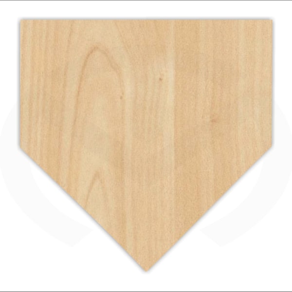 Home Plate  - 01551- Unfinished Wood Laser Cutout, Door Hanger, Home Decor, Ready to Paint & Personalize, Baseball, Various Sizes