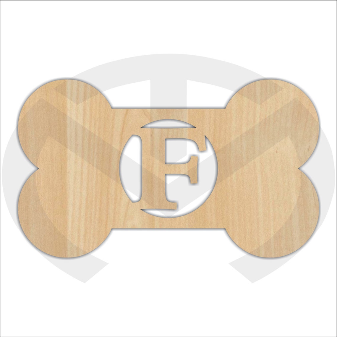 Unfinished Wood Dog Bone Door Hanger Laser Cutout W/ Your Etsy