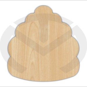 Unfinished Wood Beehive Laser Cutout, Home Decor, Door Hanger, Summer