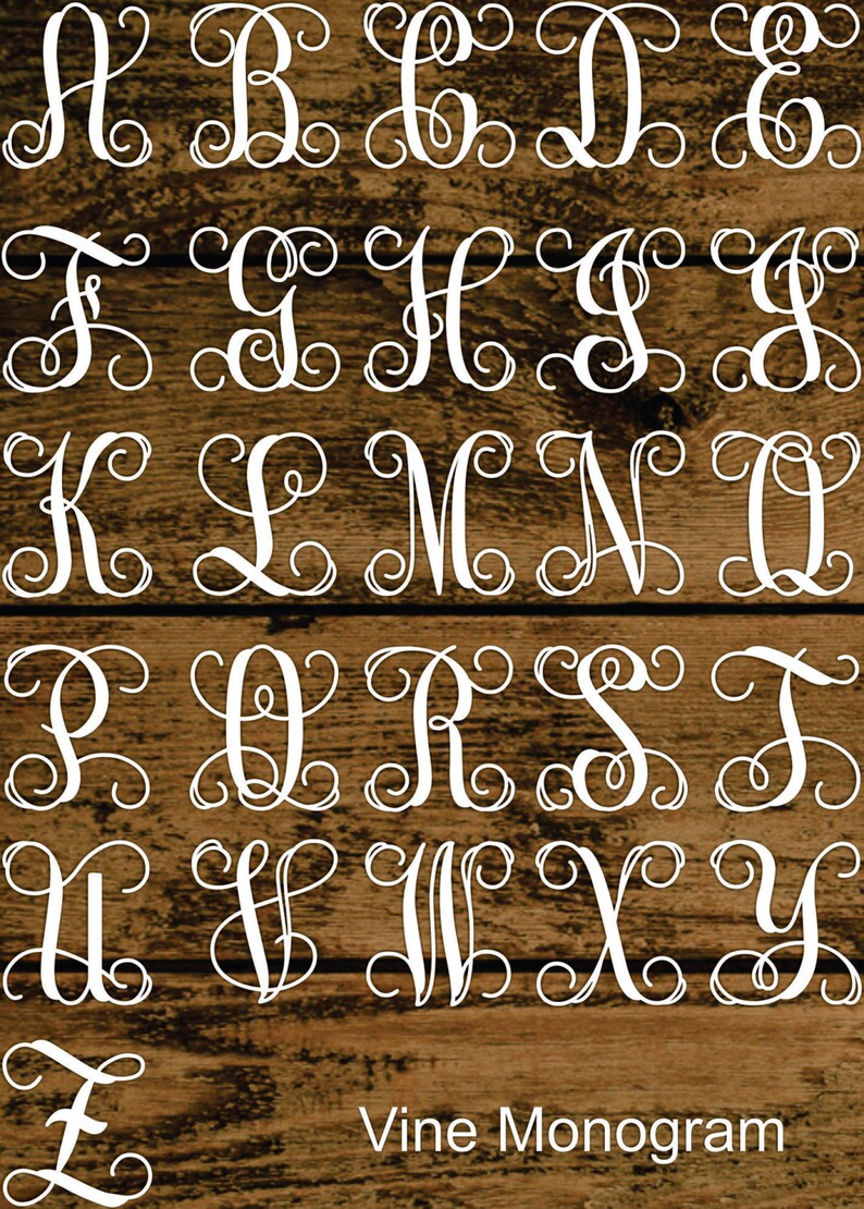 Script Various Sizes Unfinished Wood Heart Monogram Door Hanger Laser Cutout w Your Initial Valentine/'s Day Home Decor