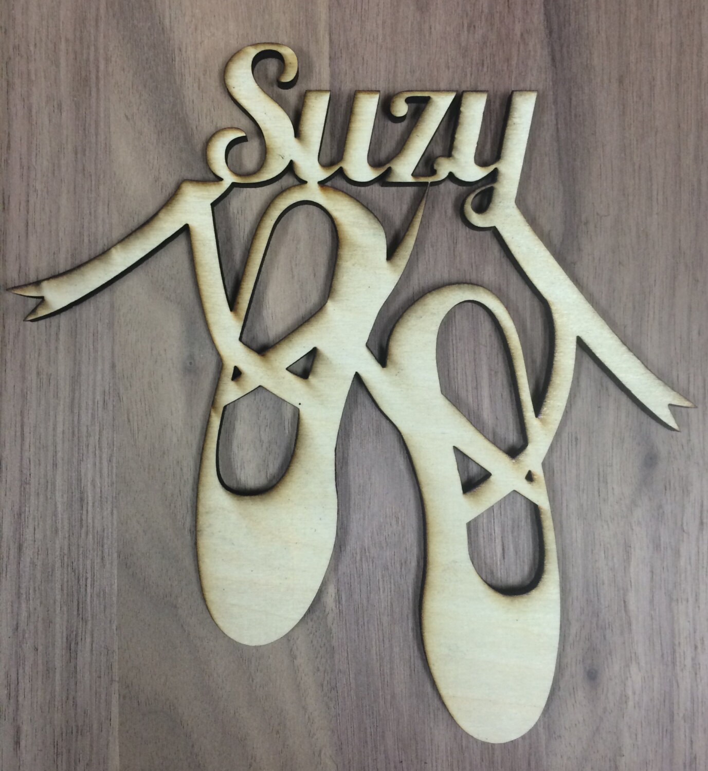 Custom Wooden Ballet Shoes with Name Various Sizes Etsy