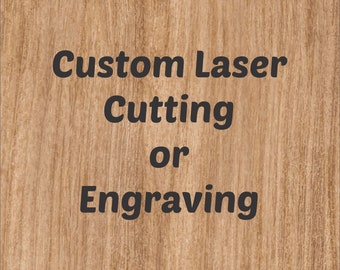 Gravação ou corte a laser personalizado