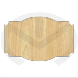 Unfinished Wood Laser Cut Decorative Plaque, Style 8, Ready to Paint, Wreath Accent, Sign Blank (Larger)