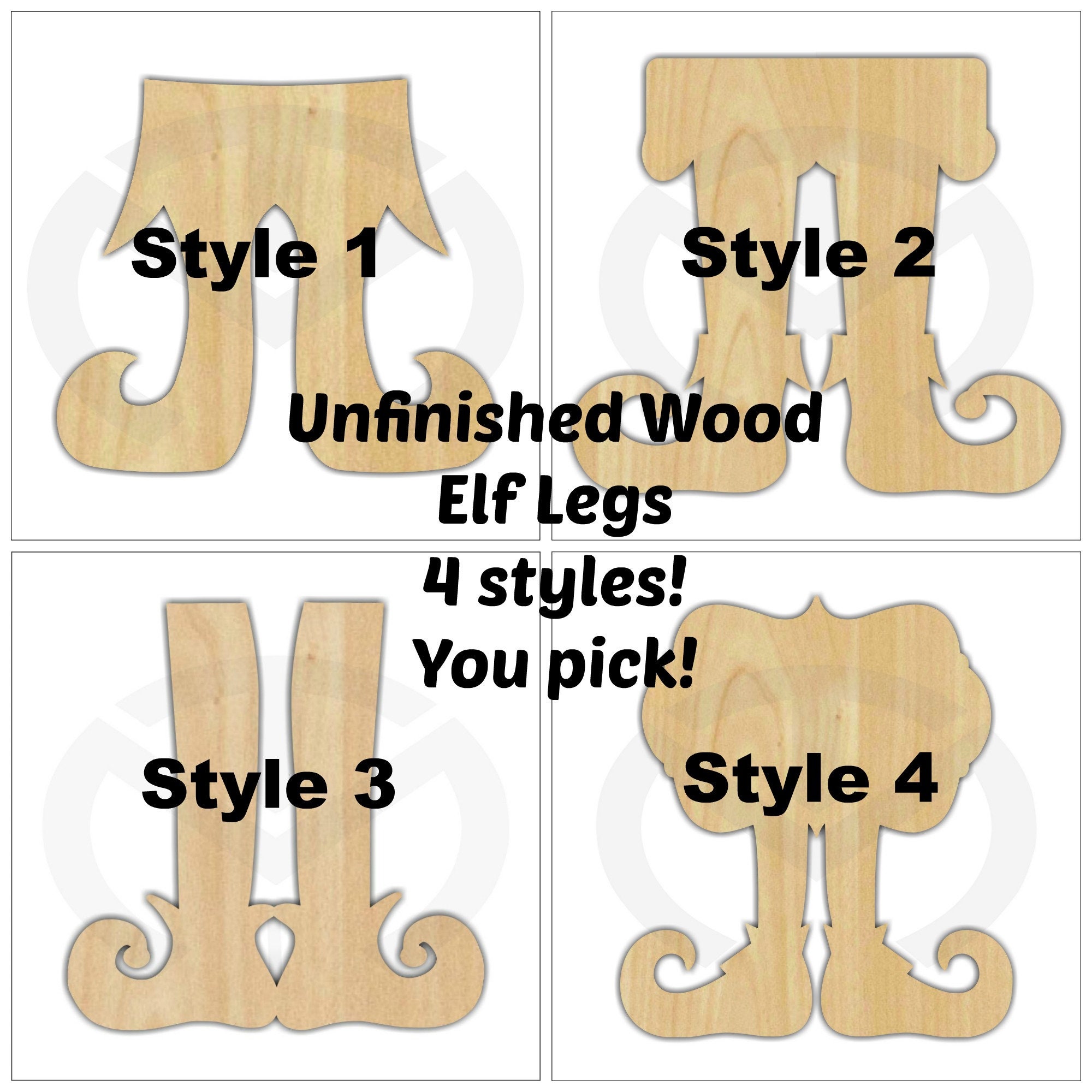 Unfinished Wood Elf Legs Laser Cutout Wreath Accent Door Etsy
