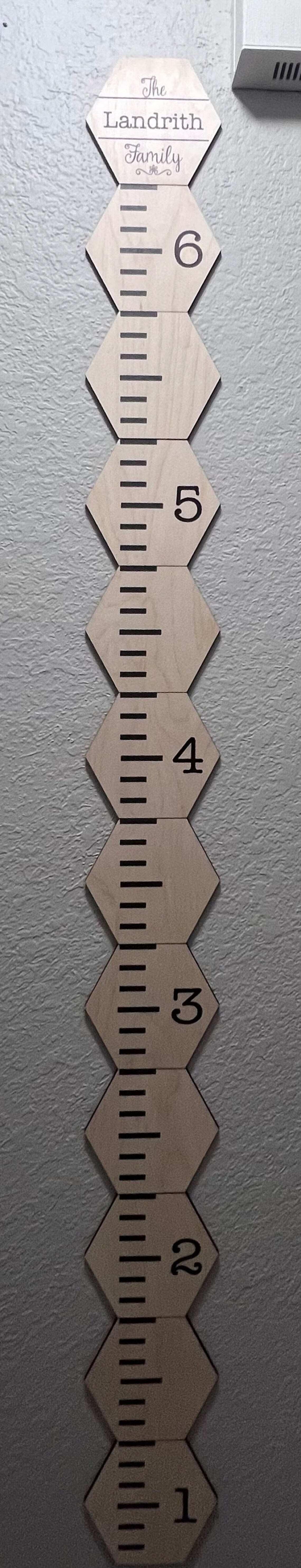 Growth Chart Unfinished Laser Cut Plywood With UV Printing Etsy