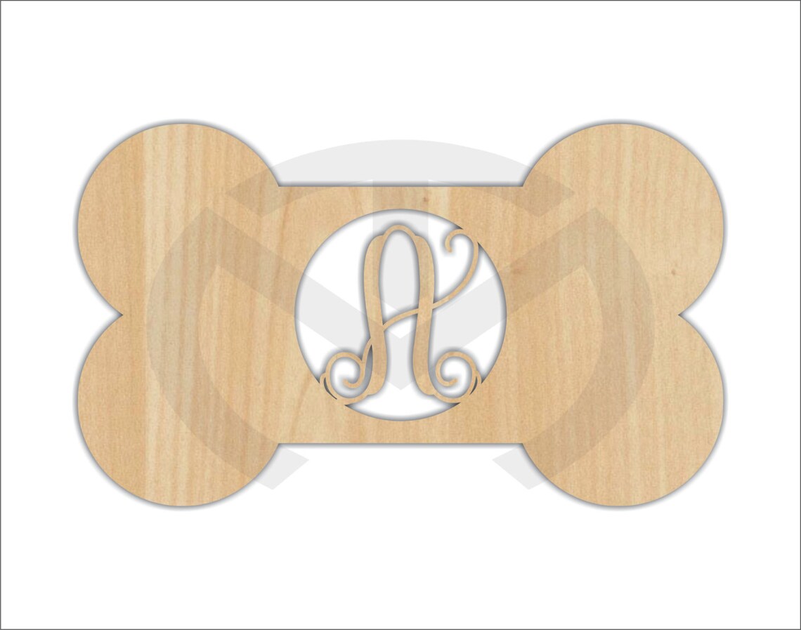 Unfinished Wood Dog Bone Door Hanger Laser Cutout W/ Your Etsy