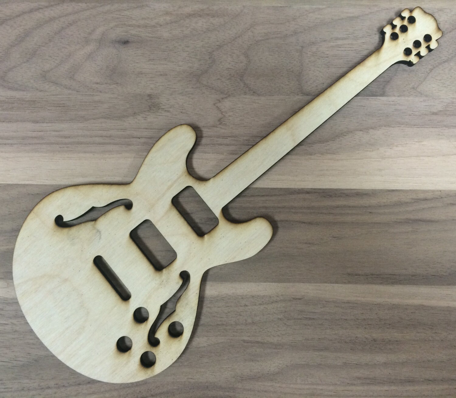 Unfinished Wood Laser Cut Electric or Bass Guitar Ready to Etsy