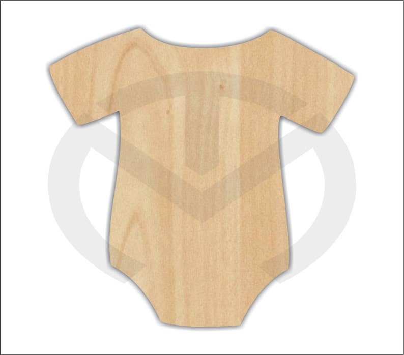 Onesie 01627 Unfinished Wood Laser Cutout, Wreath Accent, Door Hanger, Ready to Paint & Personalize, Various Sizes image 1