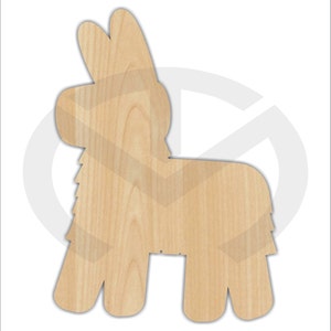 Pinata - 01665- Unfinished Wood Laser Cutout, Wreath Accent, Door Hanger, Ready to Paint & Personalize, Various Sizes