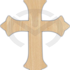 Unfinished Wood Cross 5 inch (Style 20) – Northwest Crafts and Decor LLC