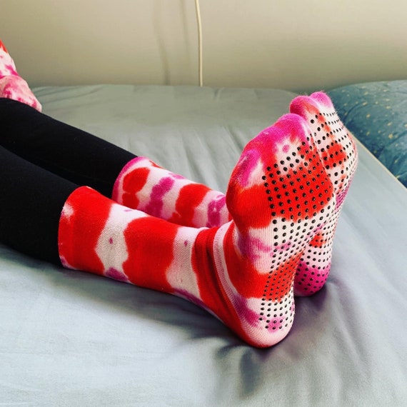 tie dye slipper socks