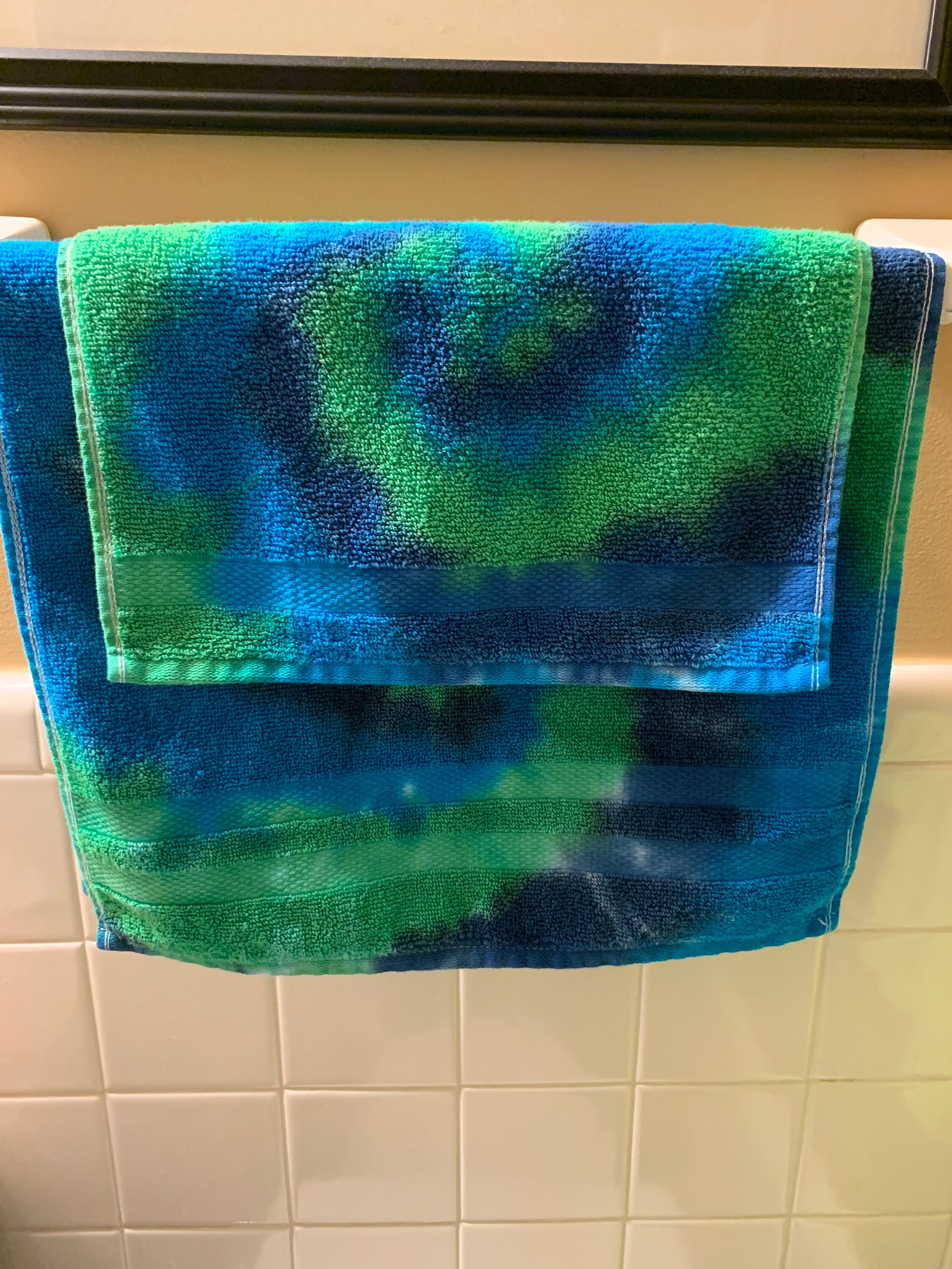 Tie Dye Pride Hand Towel and Matching Washcloth Etsy UK