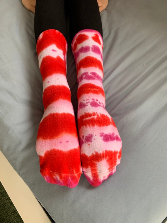 tie dye slipper socks