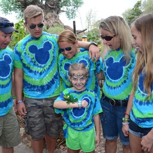 Mickey Mouse Inspired CUSTOM Adult Unisex Tie Dye Shirt Small-5XL - You choose the Colors!