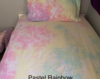 Tie Dye Bedding - Tie Dye Sheets - Tie Dye Pillowcases - Tie Dye Duvet Covers