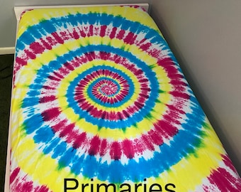 Tie Dye Bedding - Tie Dye Sheets - Tie Dye Pillowcases - Tie Dye Duvet Covers