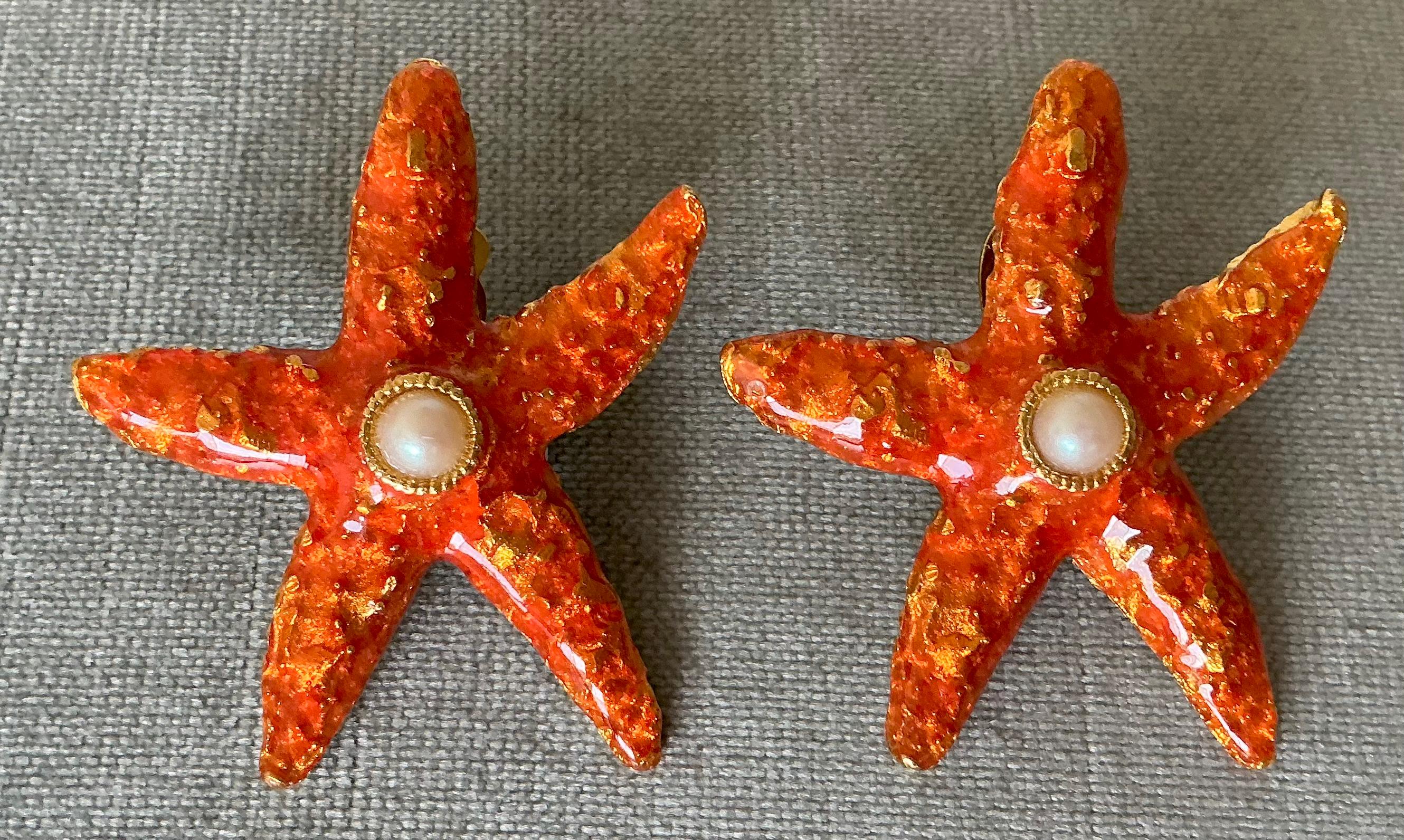 Kenneth Jay Lane Starfish Brooch - Etsy