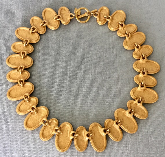 ANNE KLEIN Signed BYZANTINE Pink Red Orange Poure… - image 5