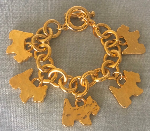 Striking CAROLEE Signed SCOTTIE Puppy Dog CHARM C… - image 5