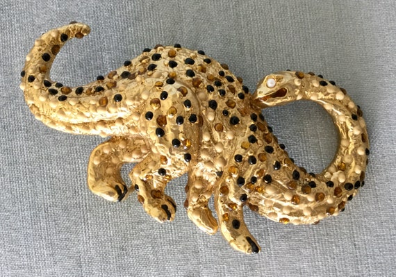 Rarest MIMI Di N Signed ENAMELED DINOSAUR 5 1/4” … - image 3