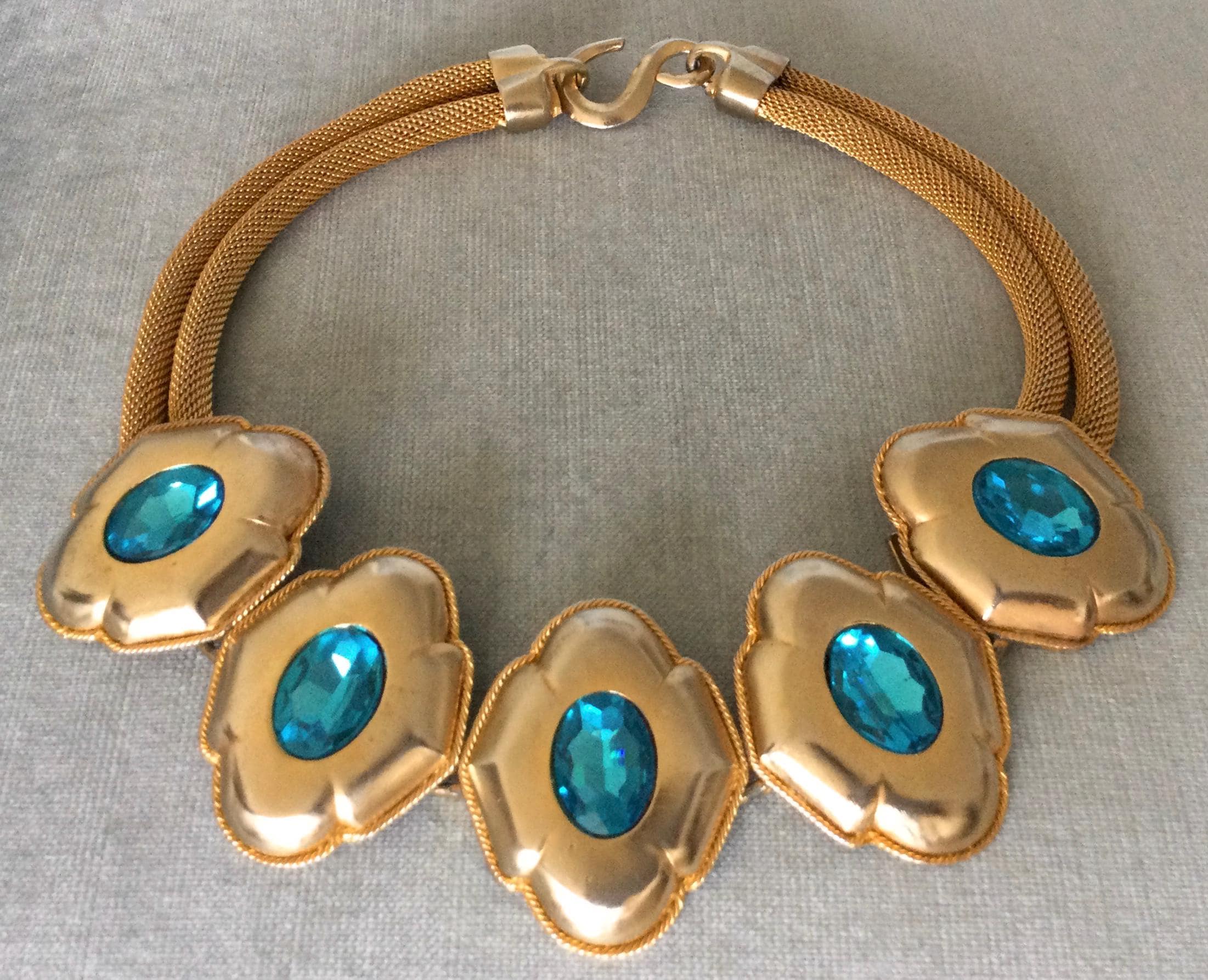Kenneth Jay Lane Turquoise Necklace - Etsy display picture 3