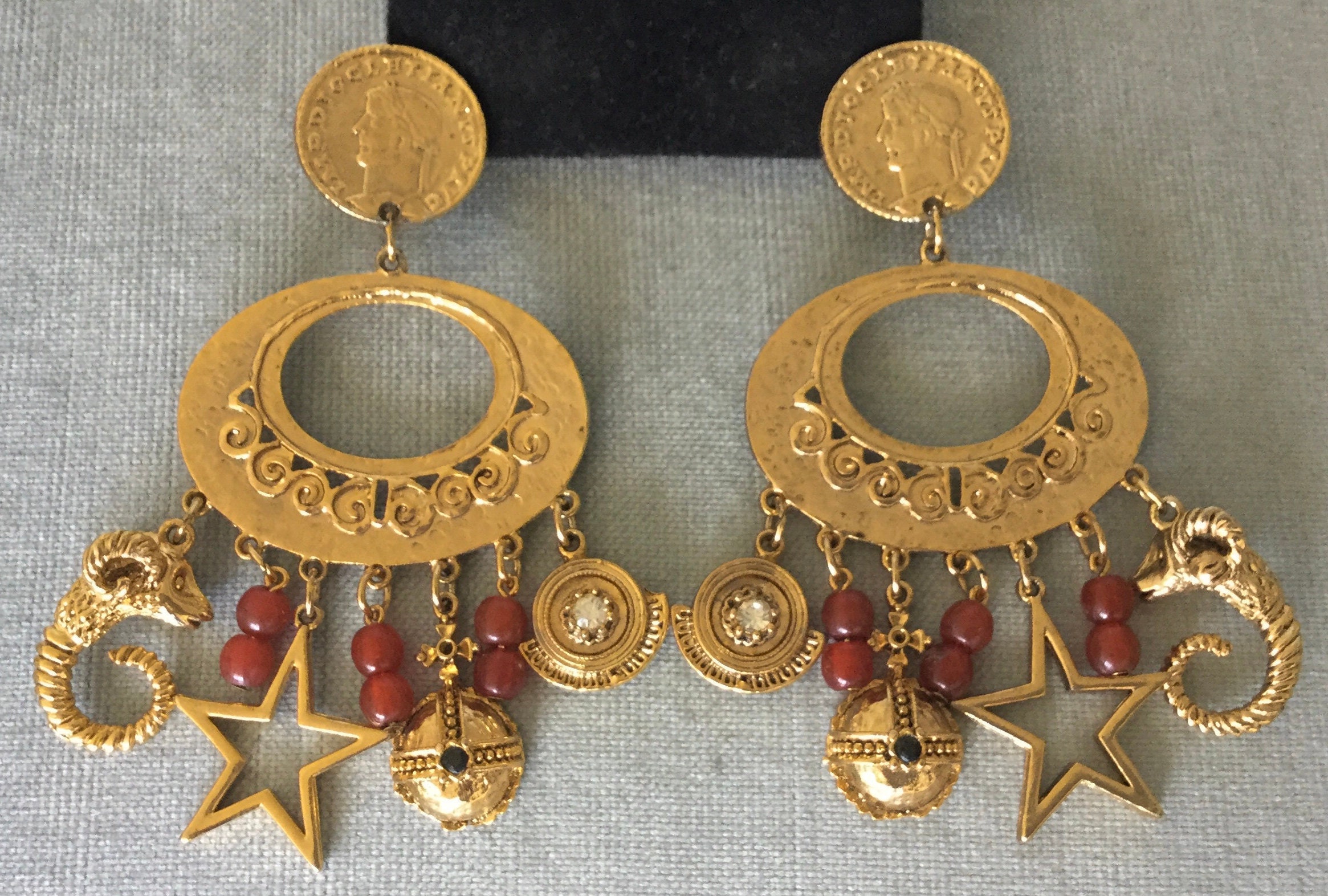 Ciner シルバーオーキッドブローチ Ciner Coin Earrings - Etsy