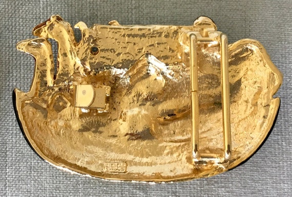 Vintage MIMI Di N Signed NOAH's ARK Belt Buckle M… - image 4