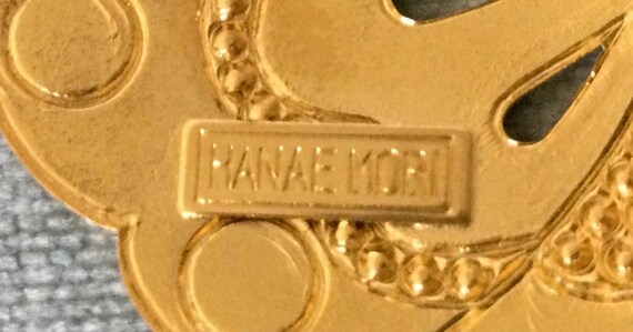 Rarest HANAE MORI Signed Enameled BUTTERFLY Art D… - image 5